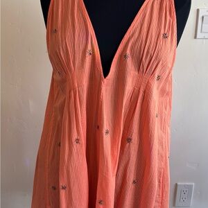 Free People Orange Summer Dress